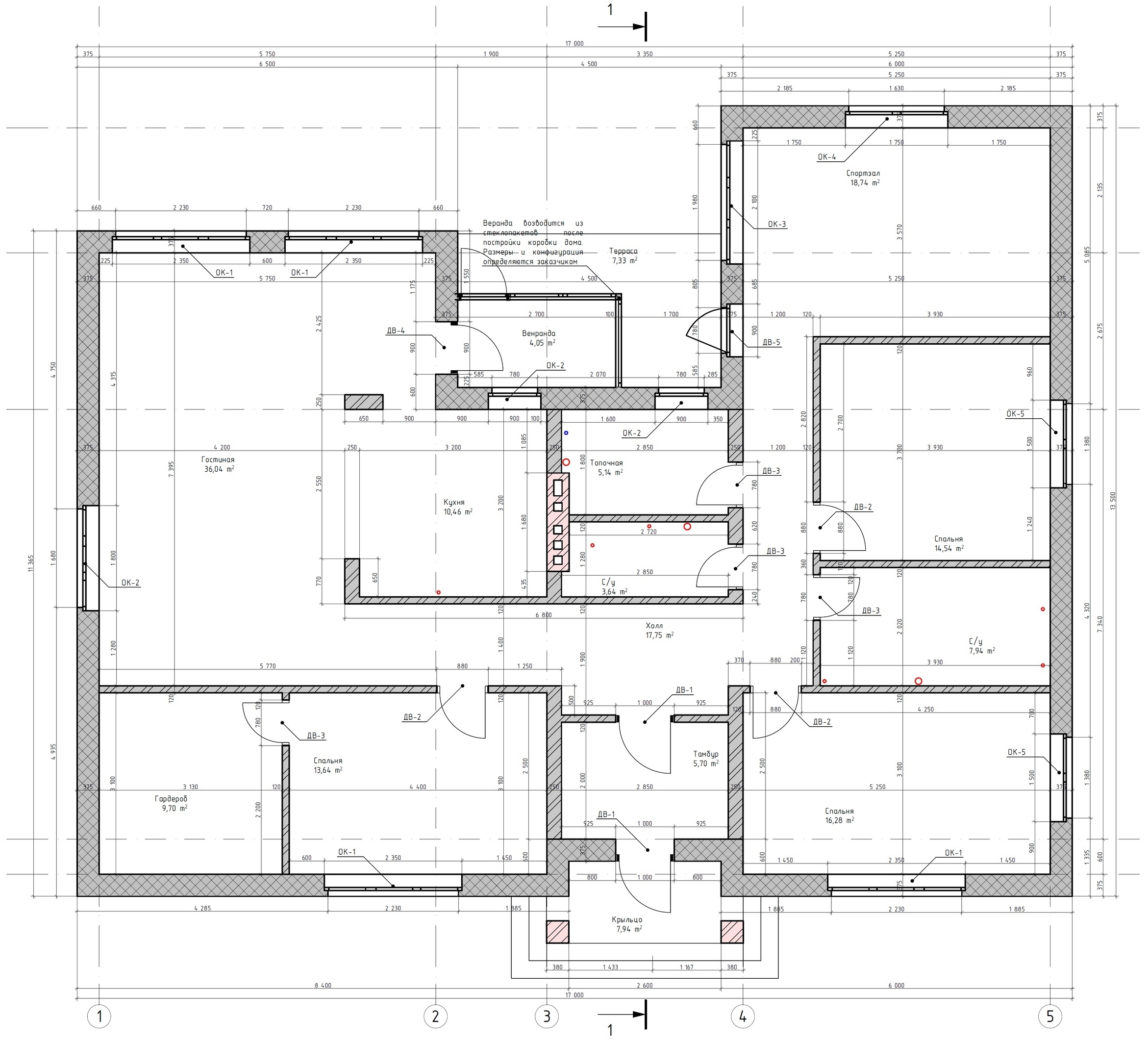 Проект S25 «Одноэтажный дом 160 м²» (1 этаж, 3 спальни, просторная кухня,  гостиная) | СМК «Строим Саратов»