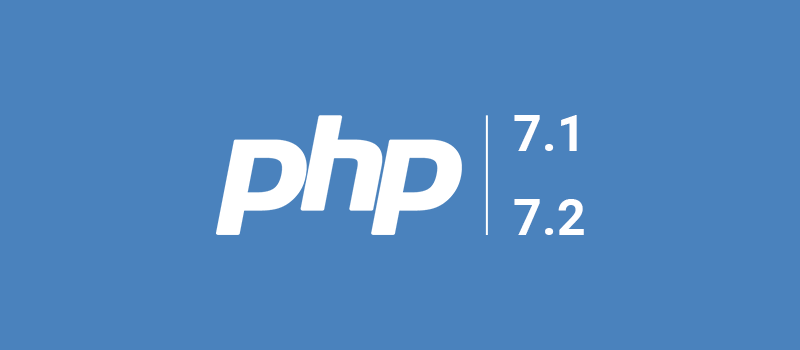 Поддержка PHP 7.1 и 7.2